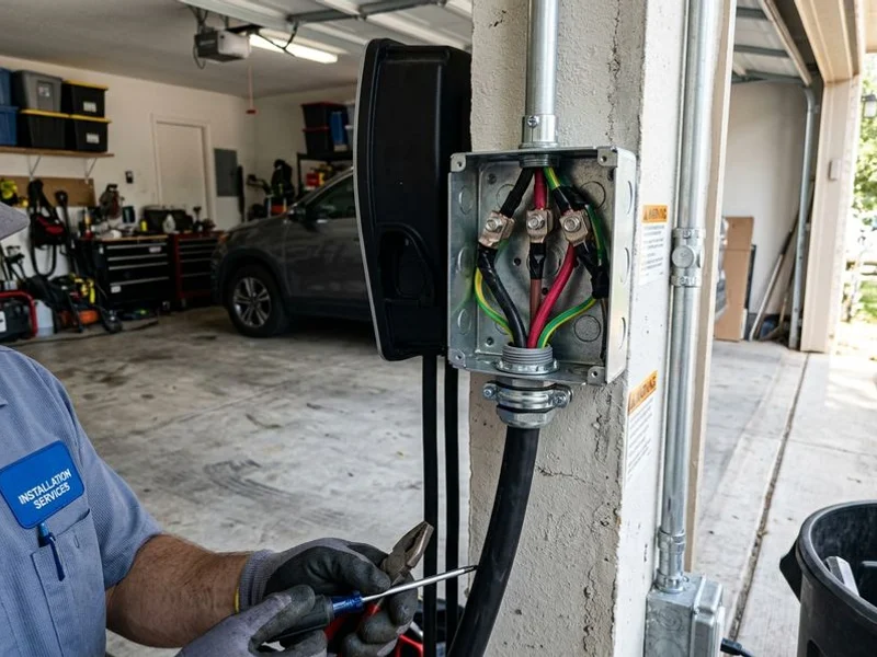 Hardwired Level 2 EV Charger Installation
