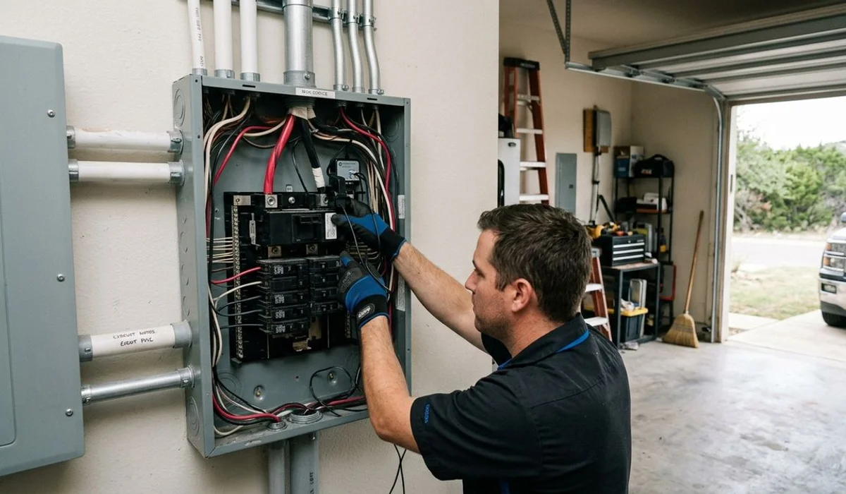 CT clamps measuring real-time household load