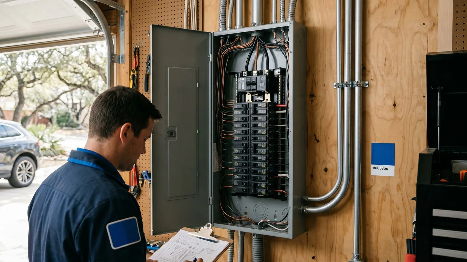 Full residential electrical panel
